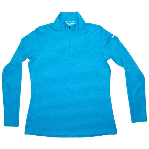 Nike Golf Longsleeve Women’s - Size XL - Blue Dri-FIT Quarter-Zip - Picture 1 of 7